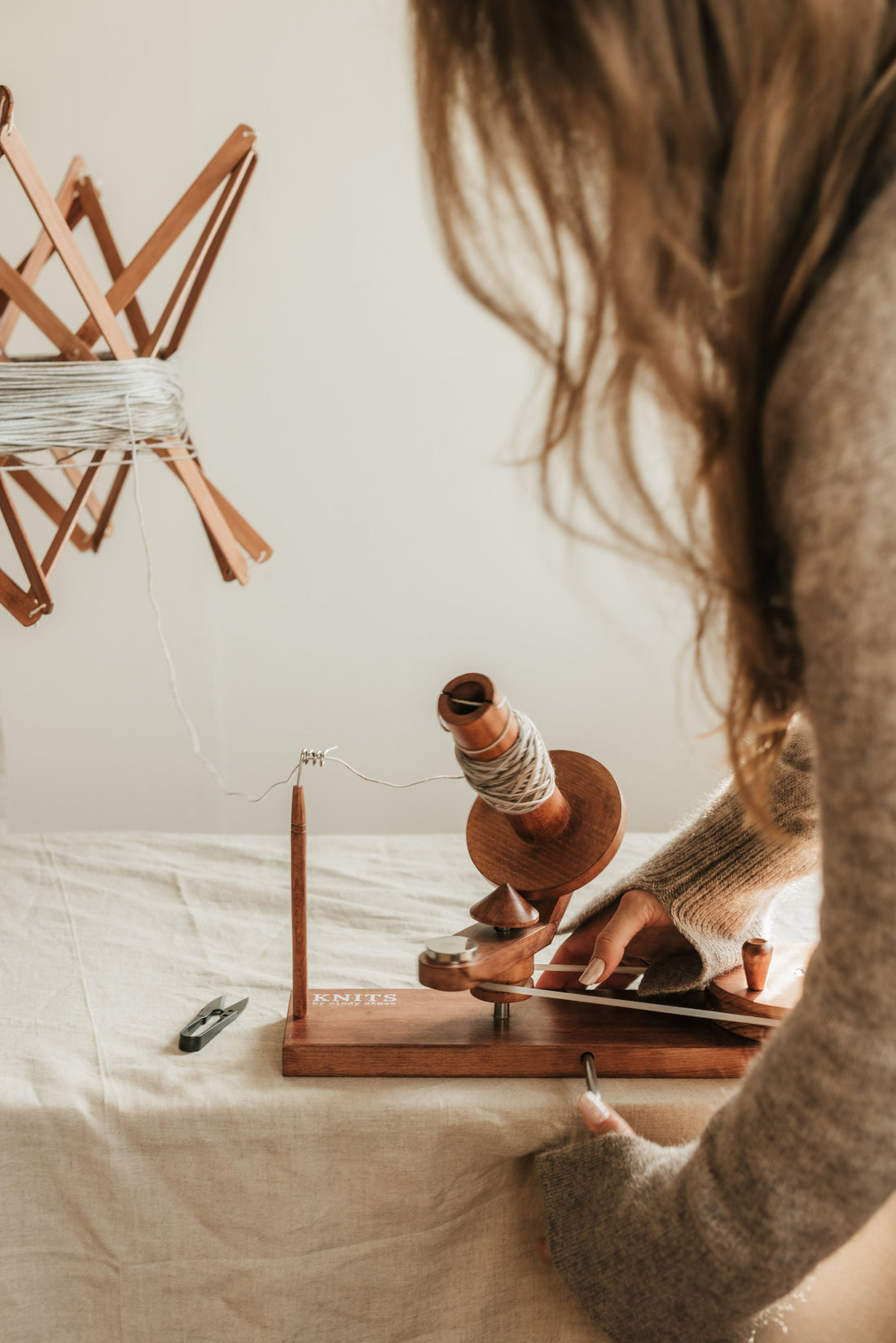 Setup your yarn winder and yarn swift!