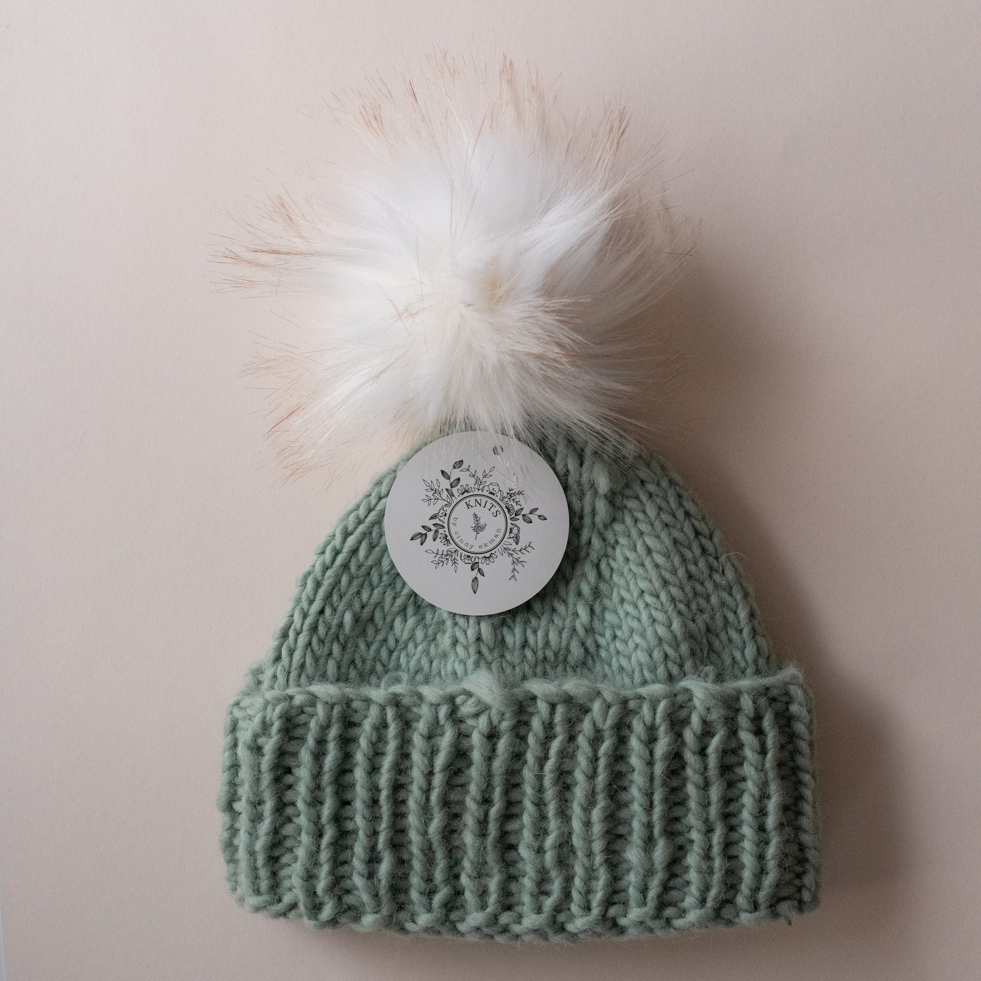 Faux fur Pom pom KNITS by cindy ekman