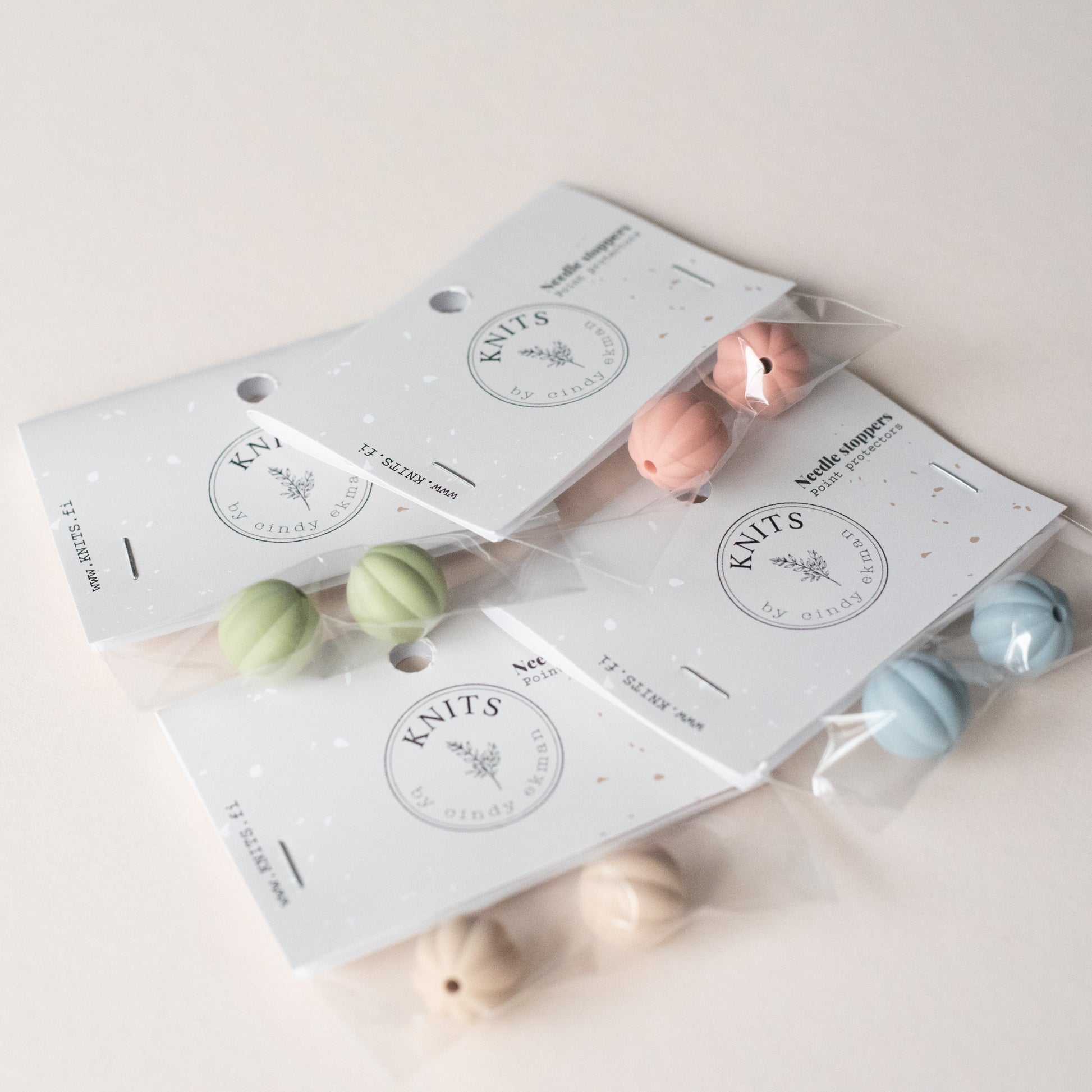 Needle stoppers - bell KNITS by cindy ekman