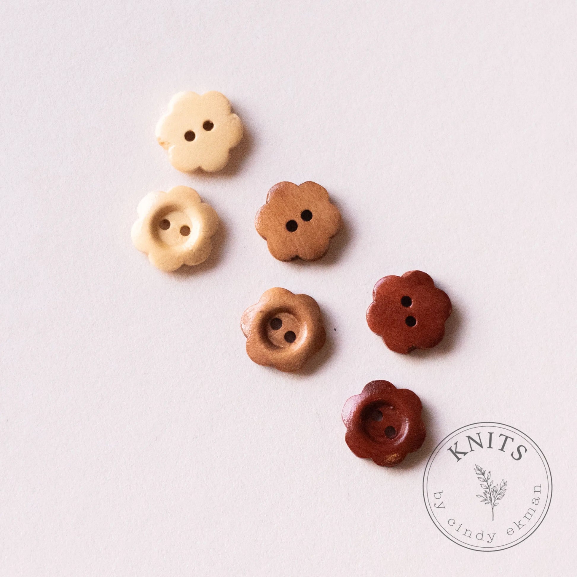 The Flower Button KNITS by cindy ekman