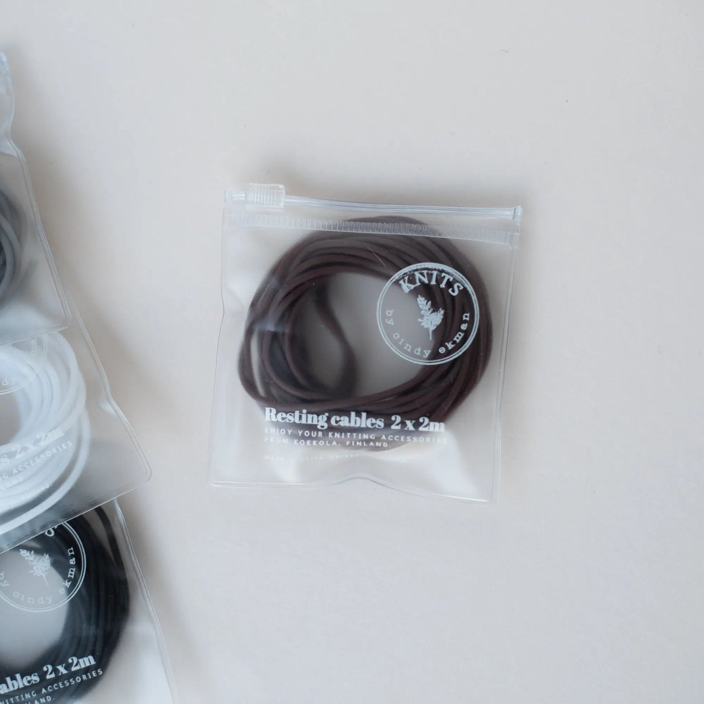 Resting cables in ziplock bags