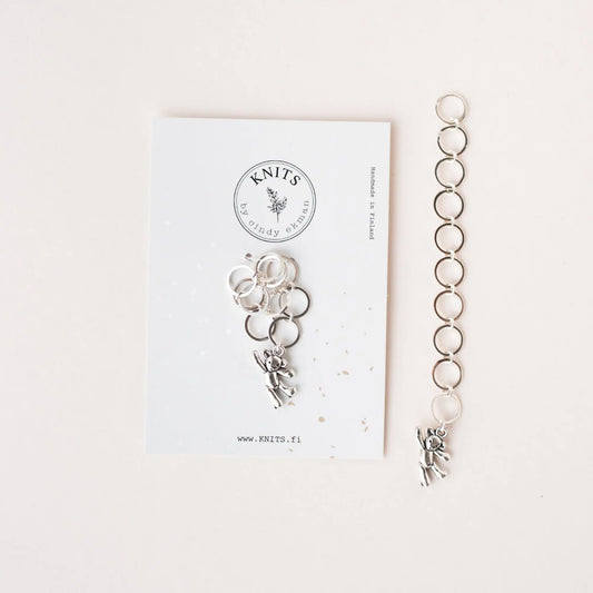 Row counter Teddybear KNITS by cindy ekman