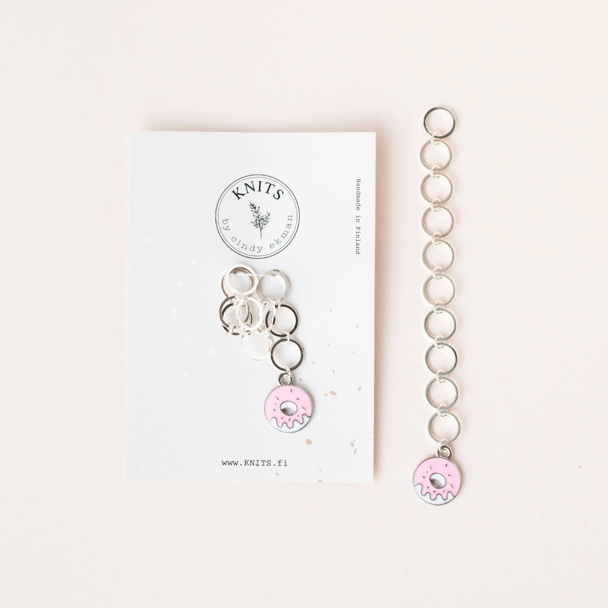 Row counter silver Donut KNITS by cindy ekman