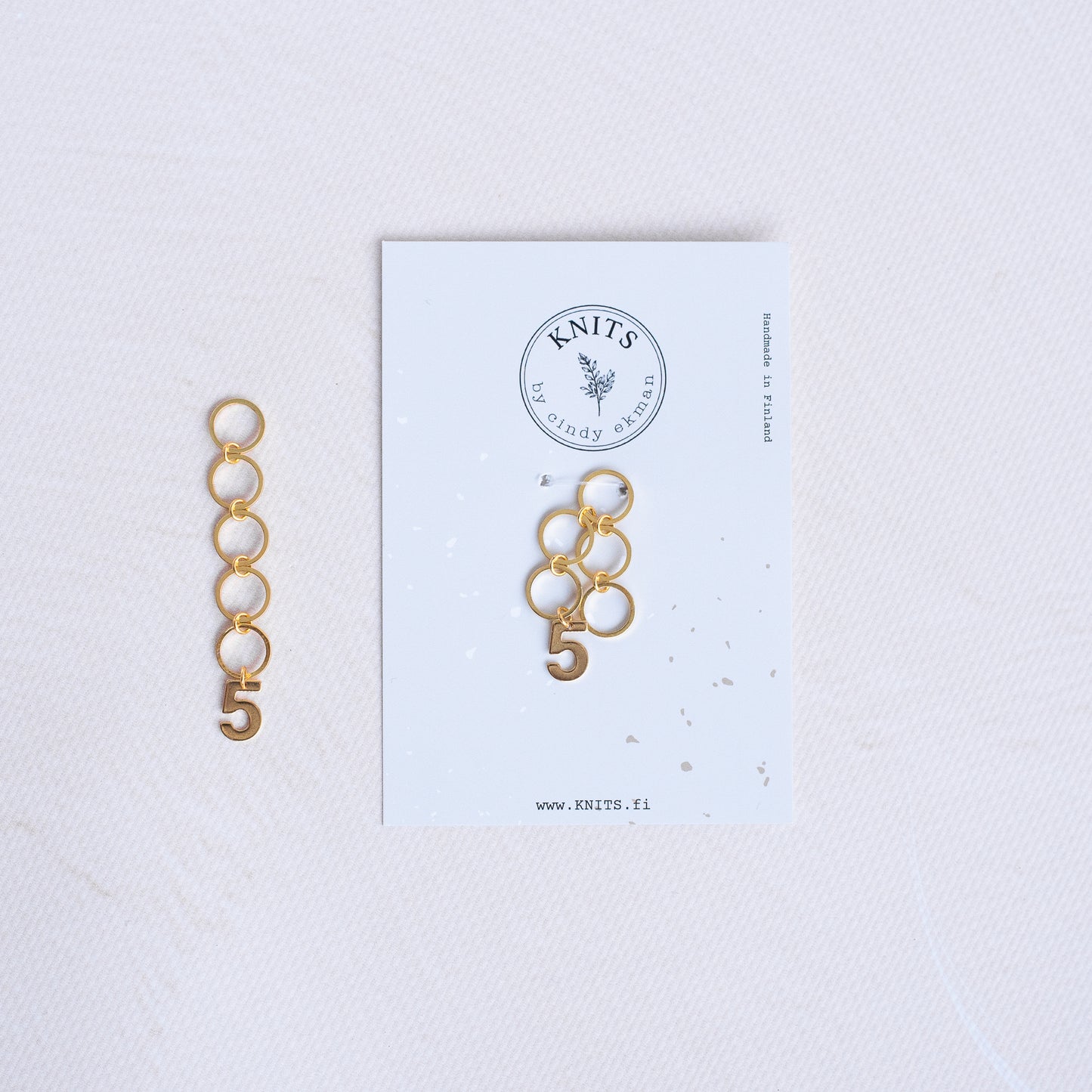 Row counter with five rings