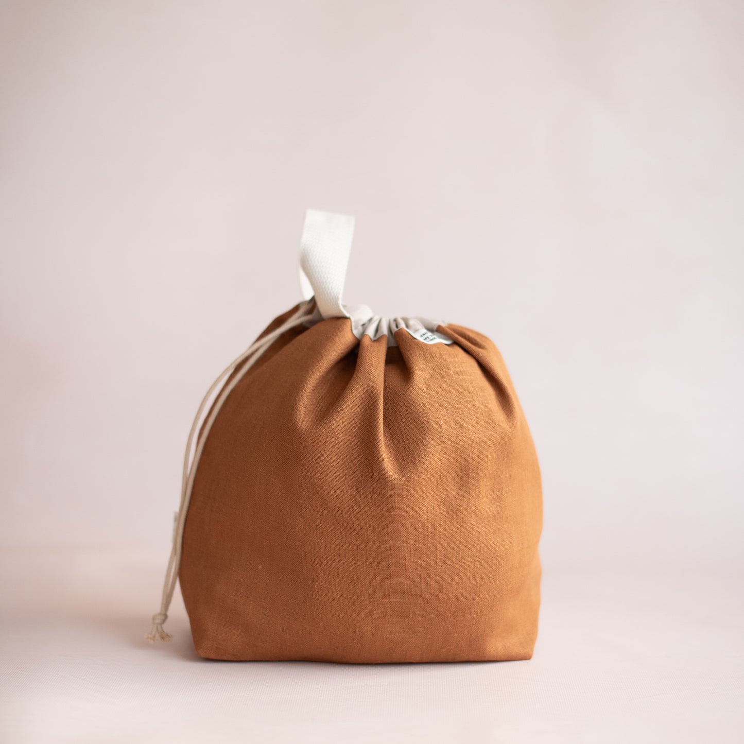 project bag for knitters mustard