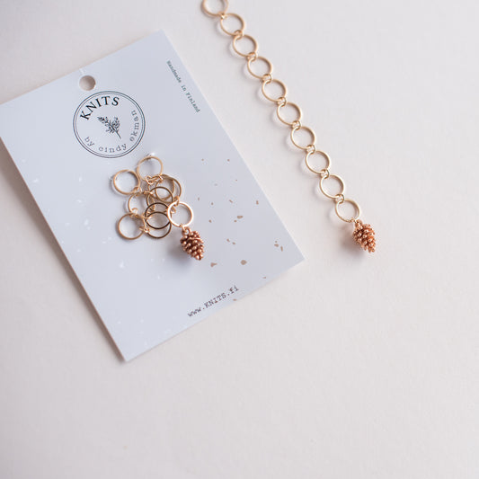 Pinecone gold row counter