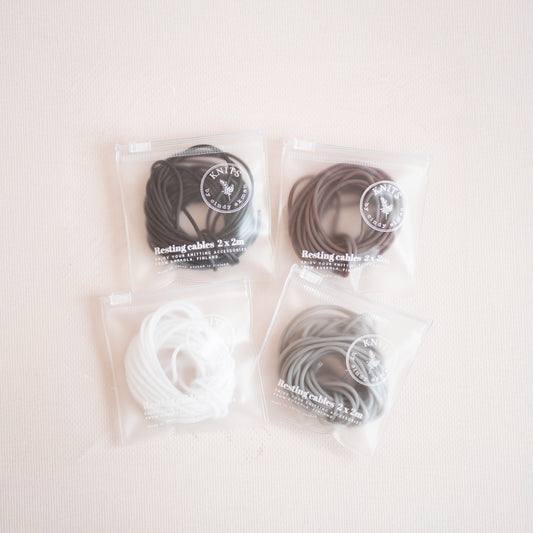 Resting cables in ziplock bags