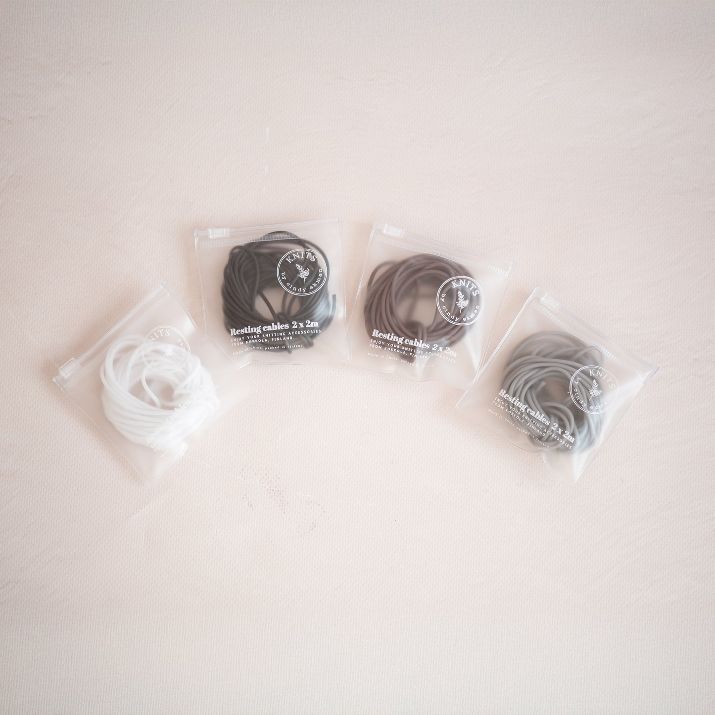 Resting cables in ziplock bags