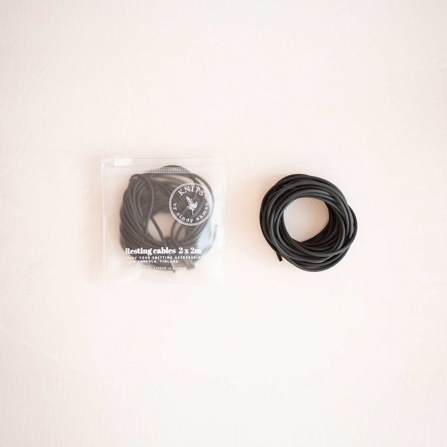 Resting cables in ziplock bags