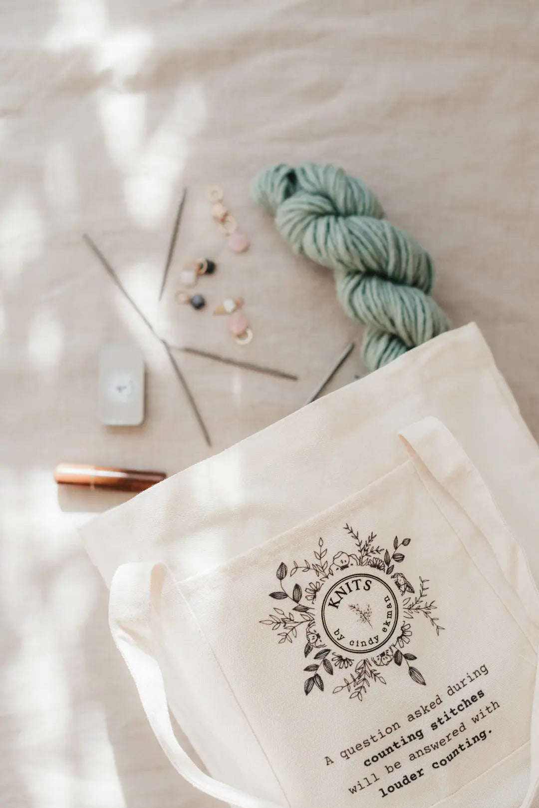 The KNITS tote bag KNITS by cindy ekman