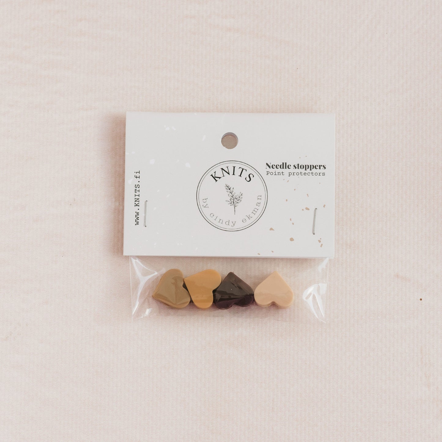 Needle stoppers - Hjärtan rosa