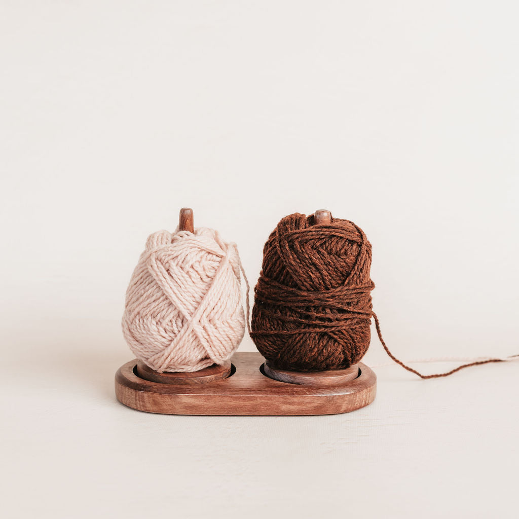 double yarn holder spinning