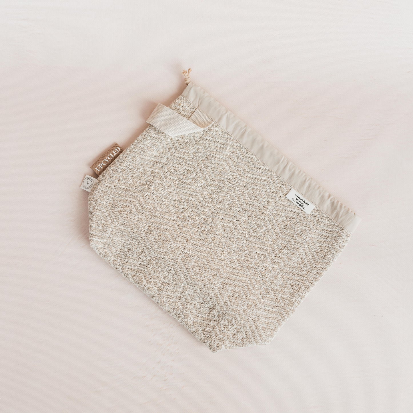 project bag upcycled knitting bag