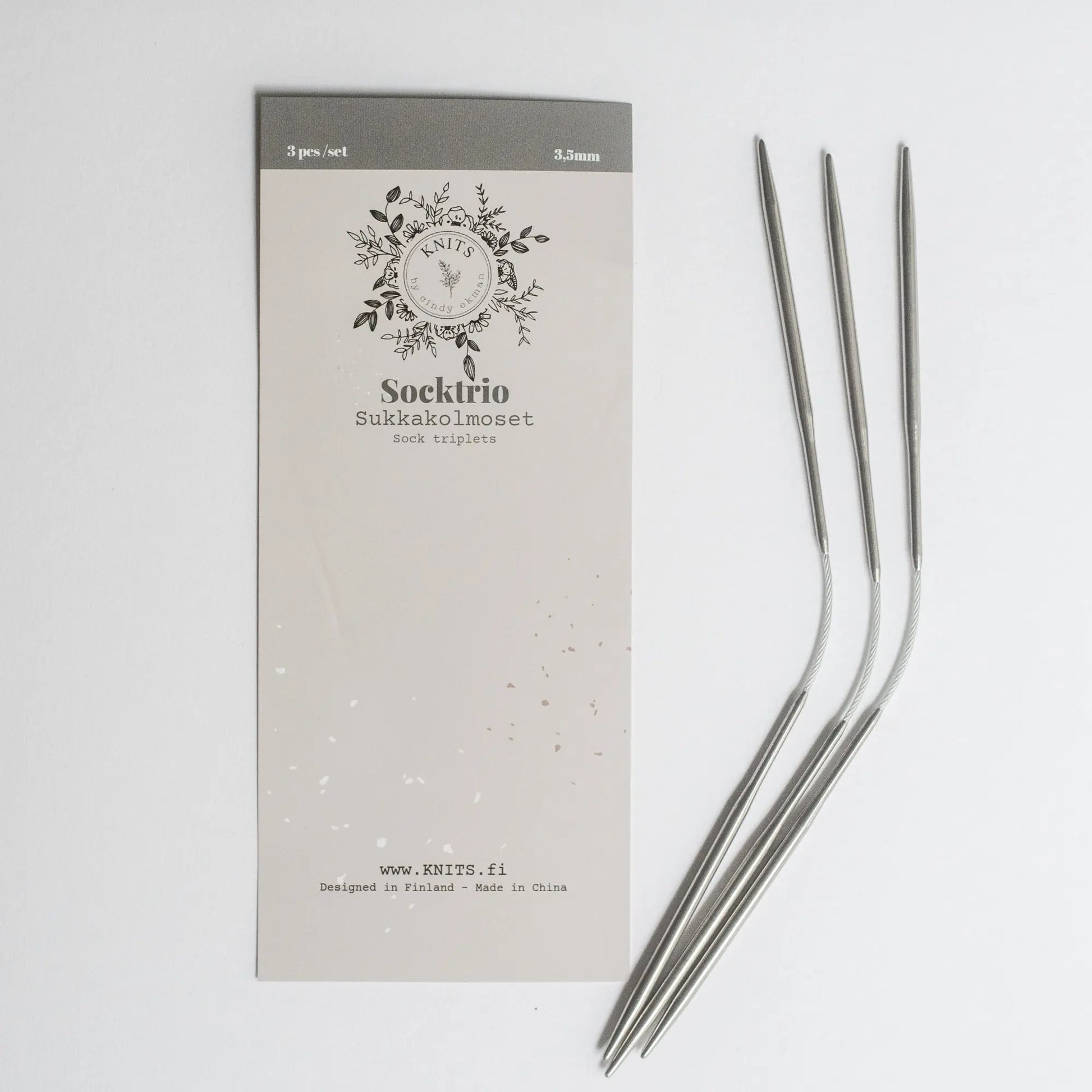 Sock Trio needles • 3 pcs  Lightweight Comfort for Seamless Knitting