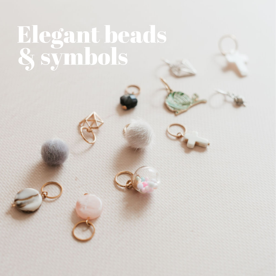Stickmarkörer - eleganta pärlor & symboler