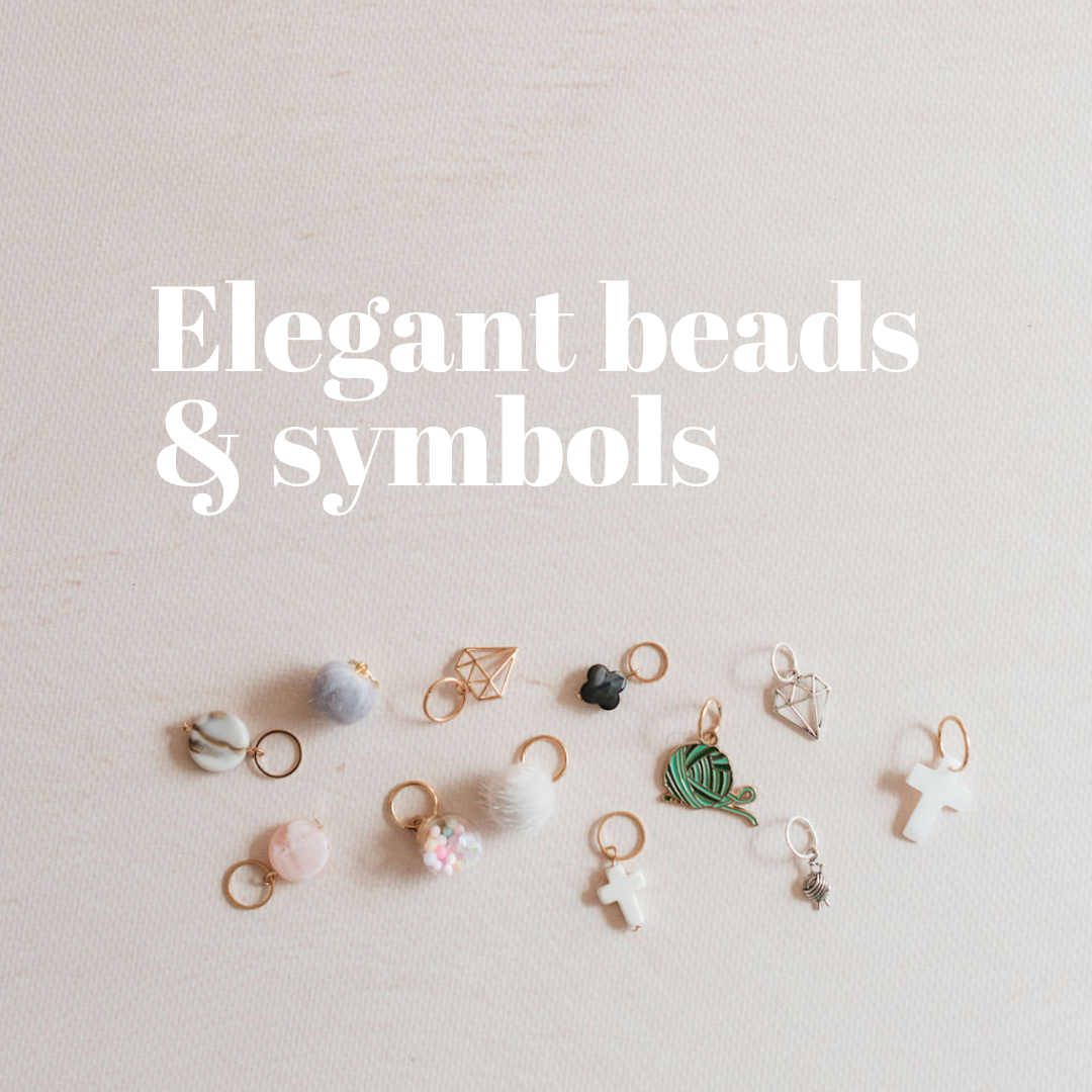 Stickmarkörer - eleganta pärlor & symboler