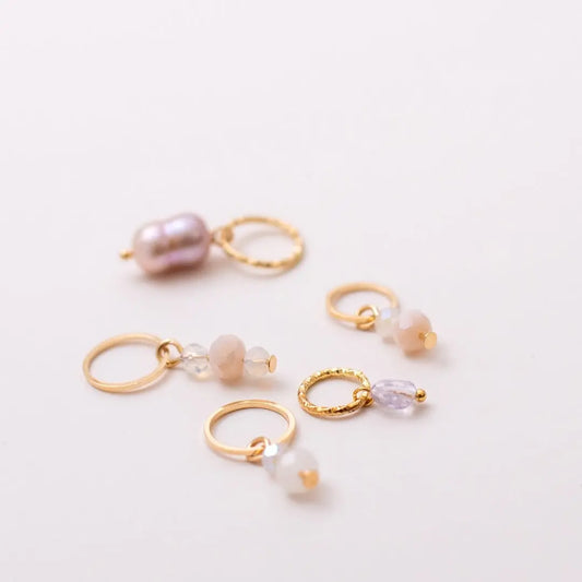 Sparkling set Beige gold KNITS by cindy ekman