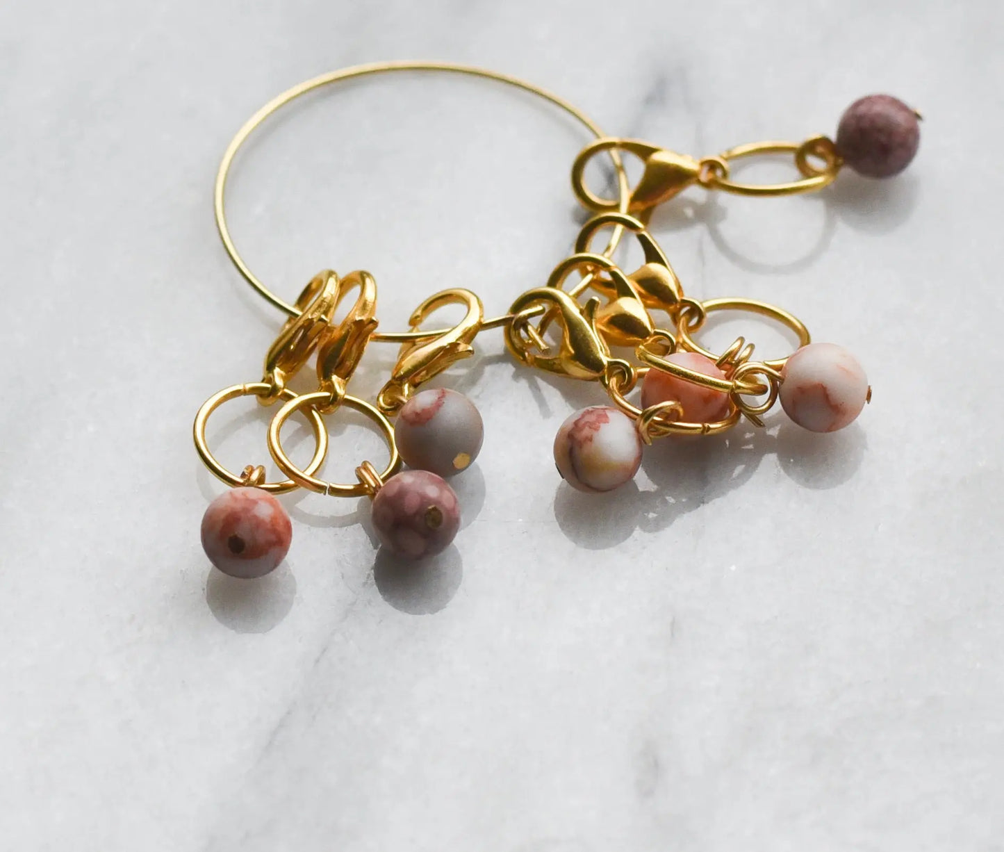 Pearls set - dusty pink KNITS by cindy ekman