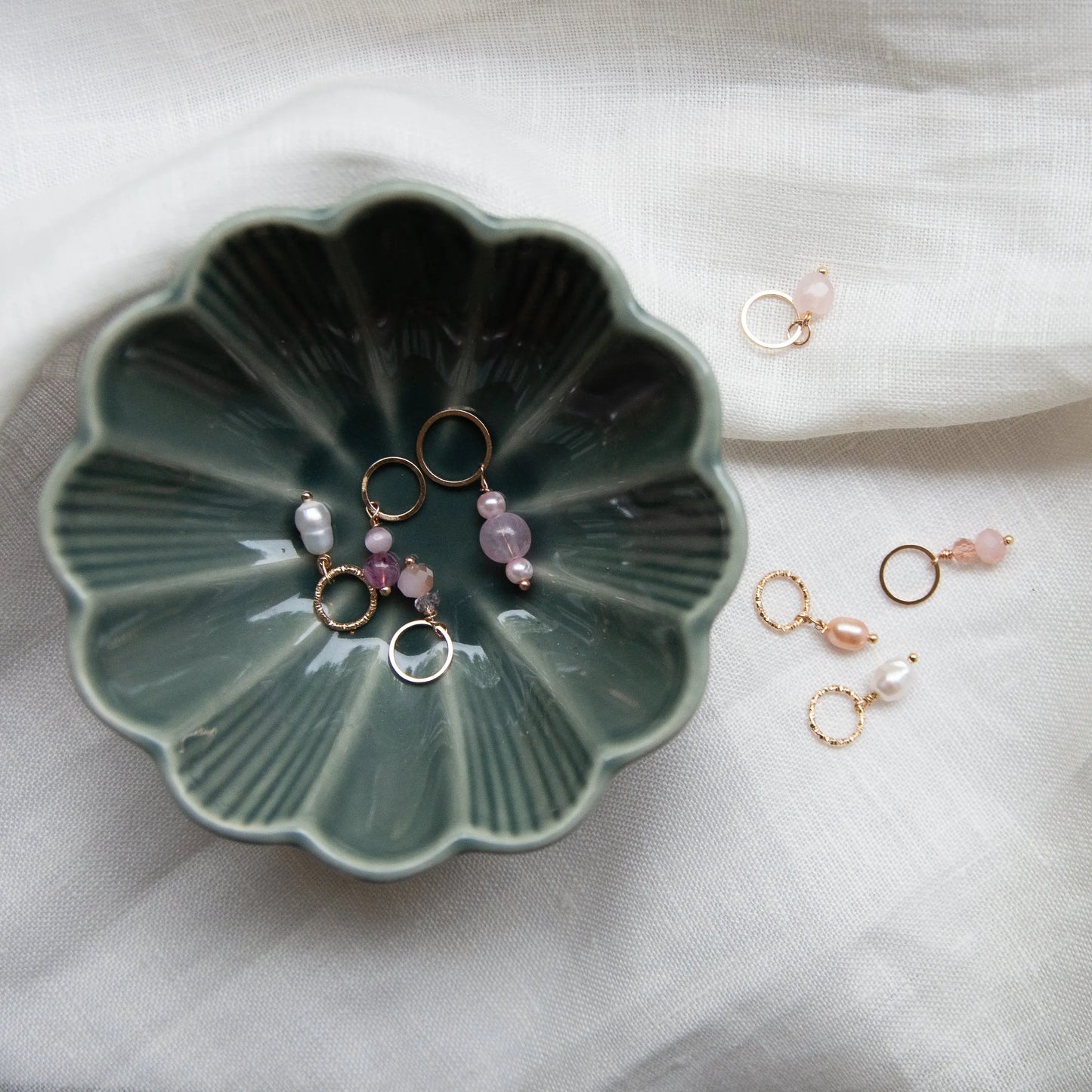 Sparkling set Pink gold KNITS by cindy ekman