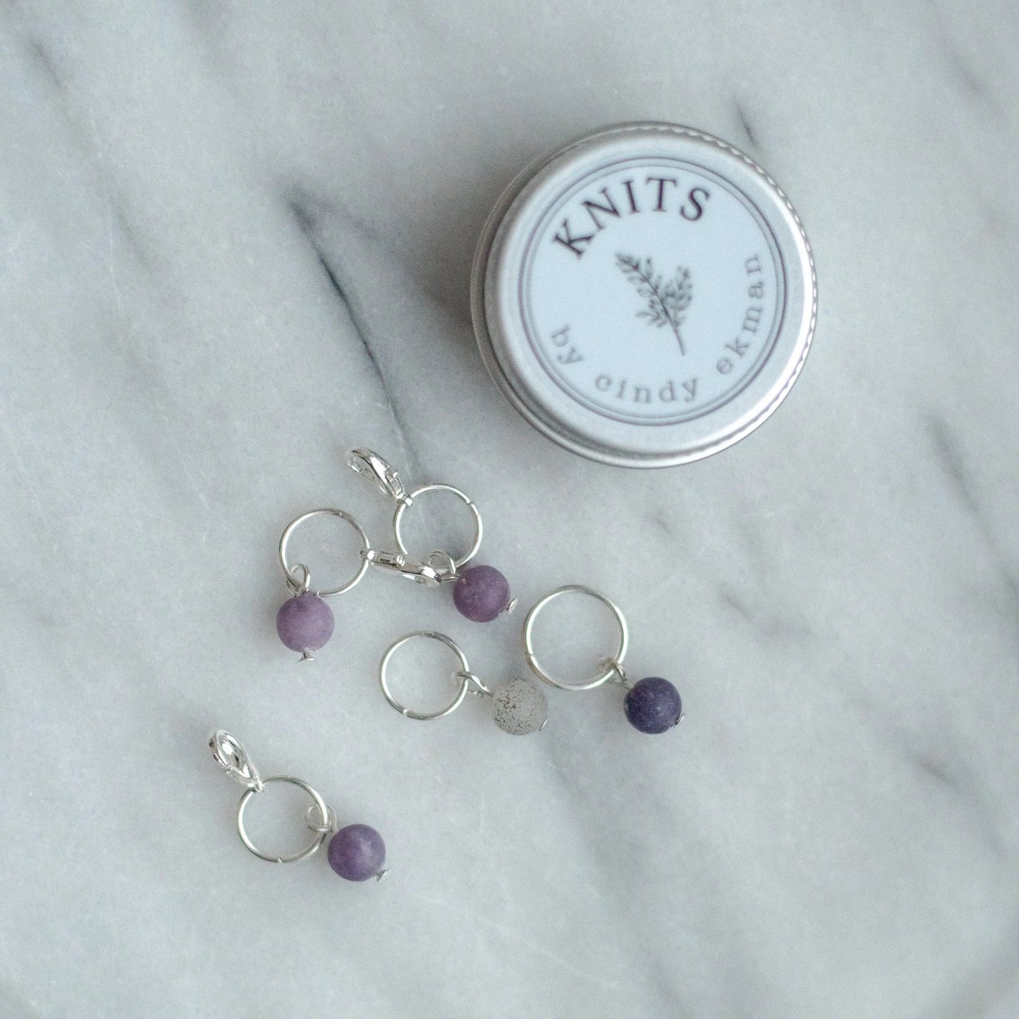 Pearls set - DK lilac KNITS by cindy ekman