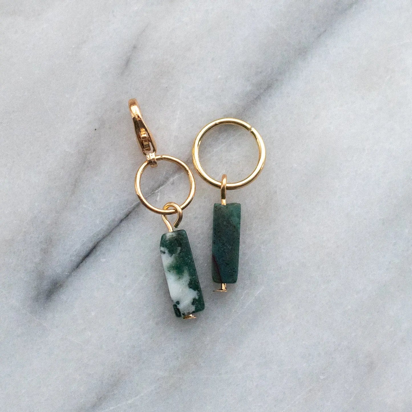 Oblong set - greens KNITS by cindy ekman