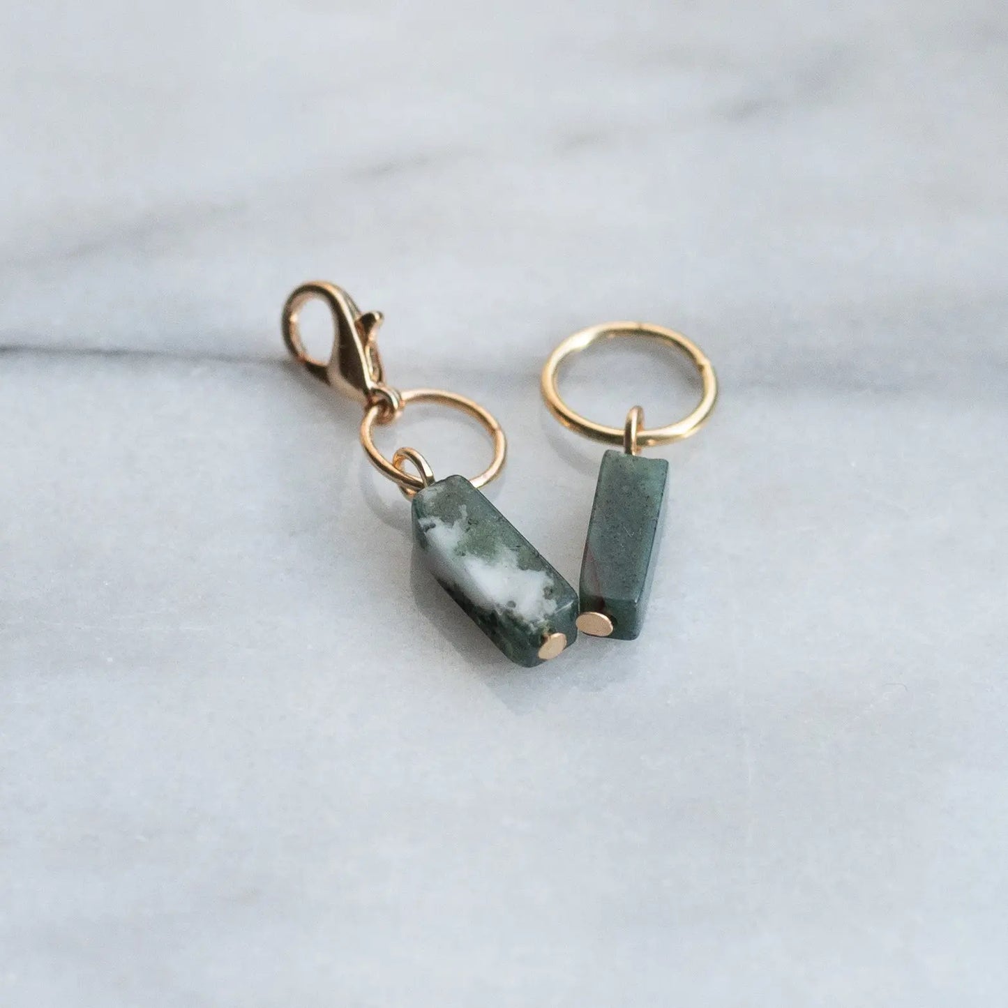 Oblong set - greens KNITS by cindy ekman