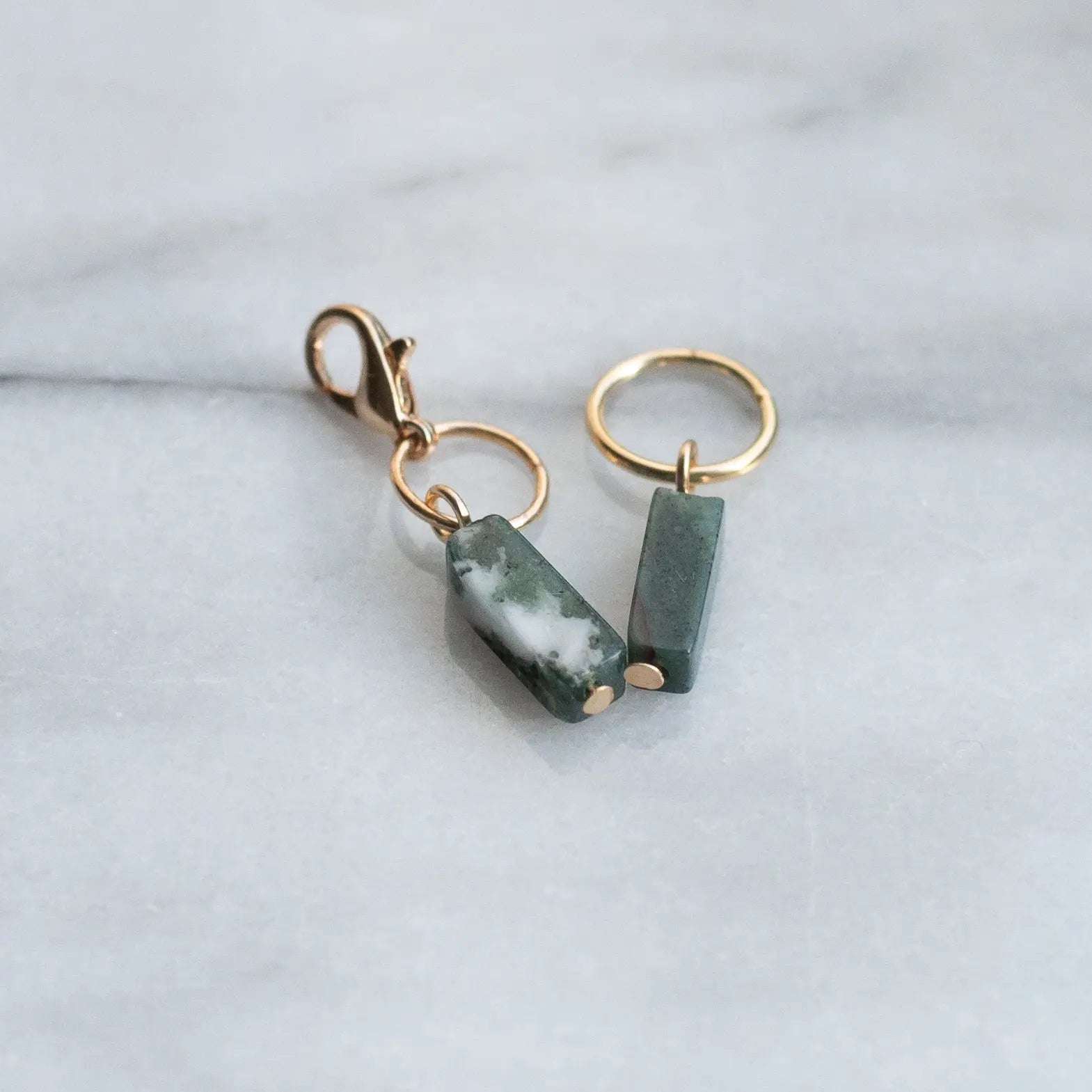 Oblong set - greens KNITS by cindy ekman