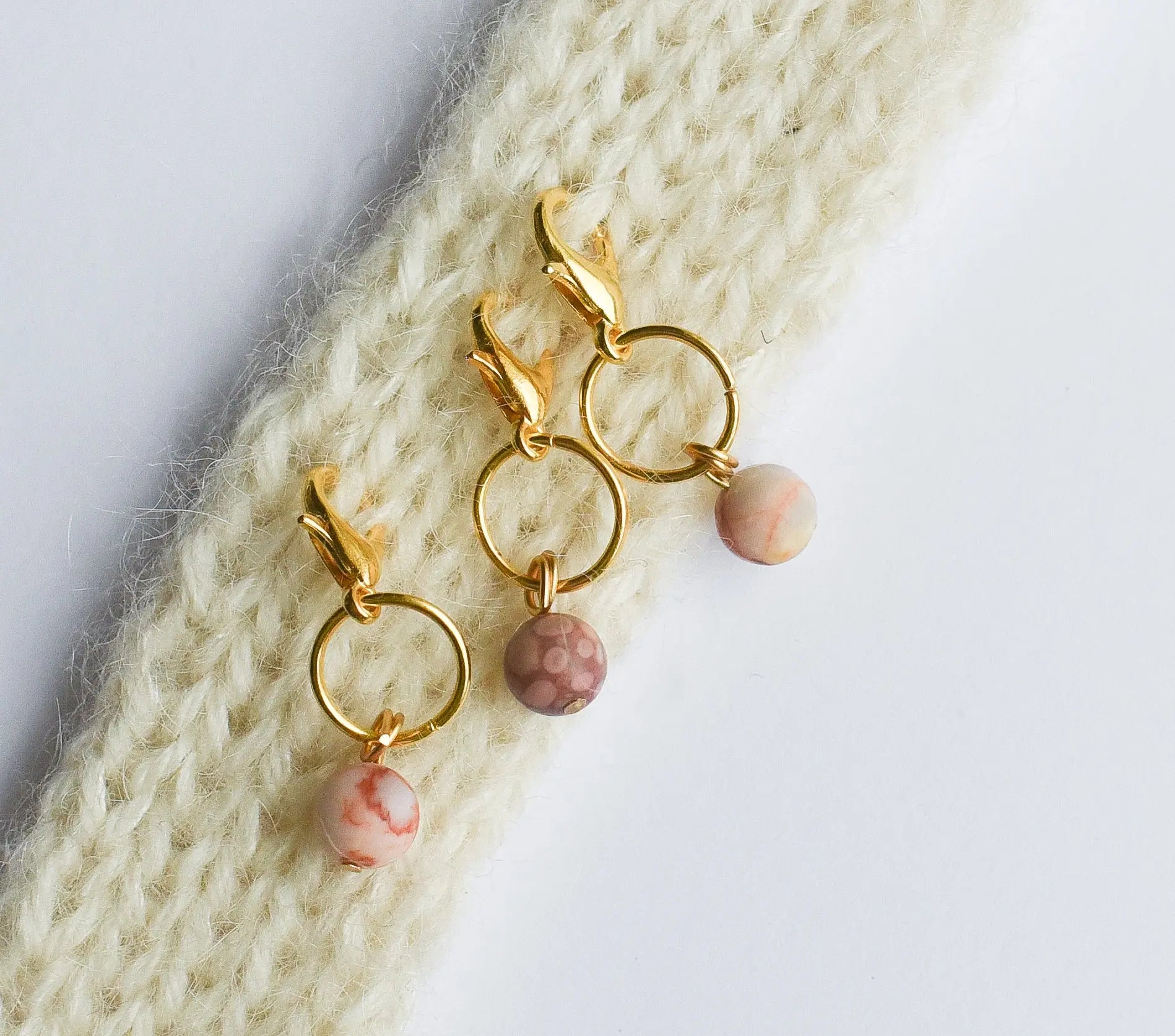 Pearls set - dusty pink KNITS by cindy ekman