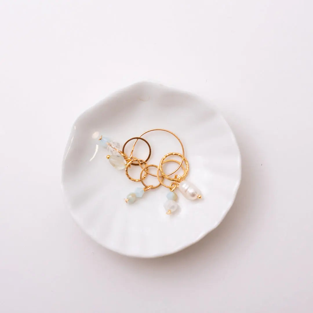 Sparkling set Light blue Gold KNITS by cindy ekman