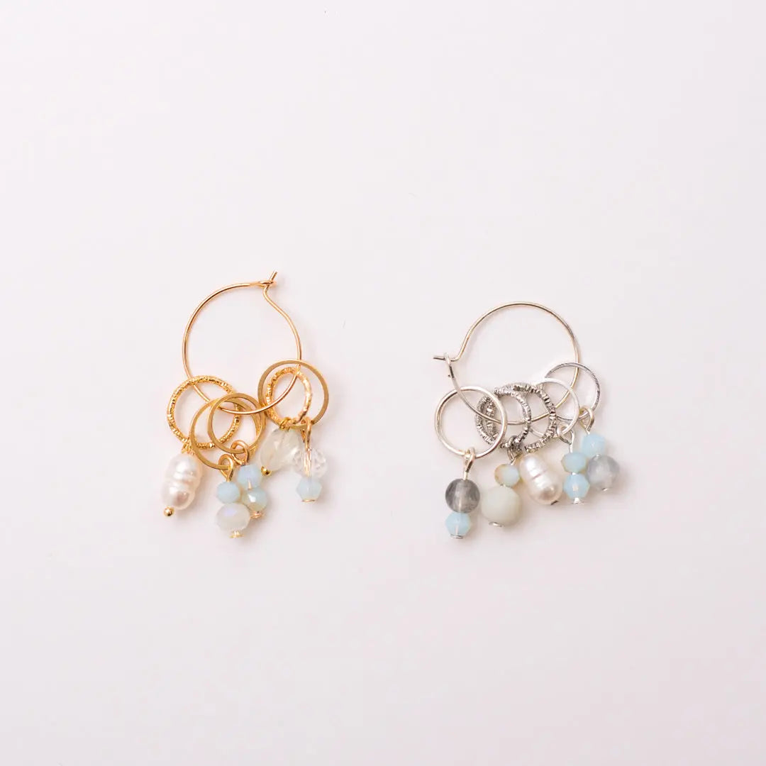 Sparkling set Light blue Silver KNITS by cindy ekman