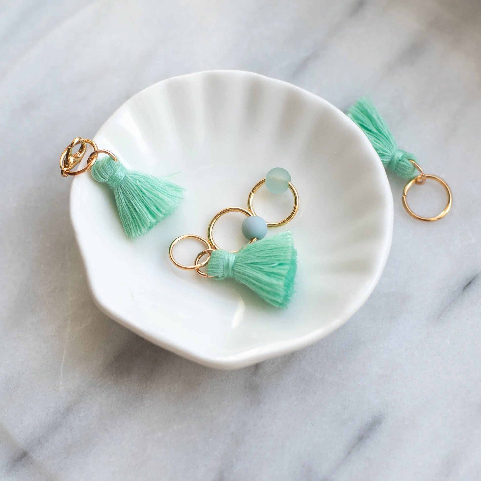 Tassels set - Green KNITS by cindy ekman