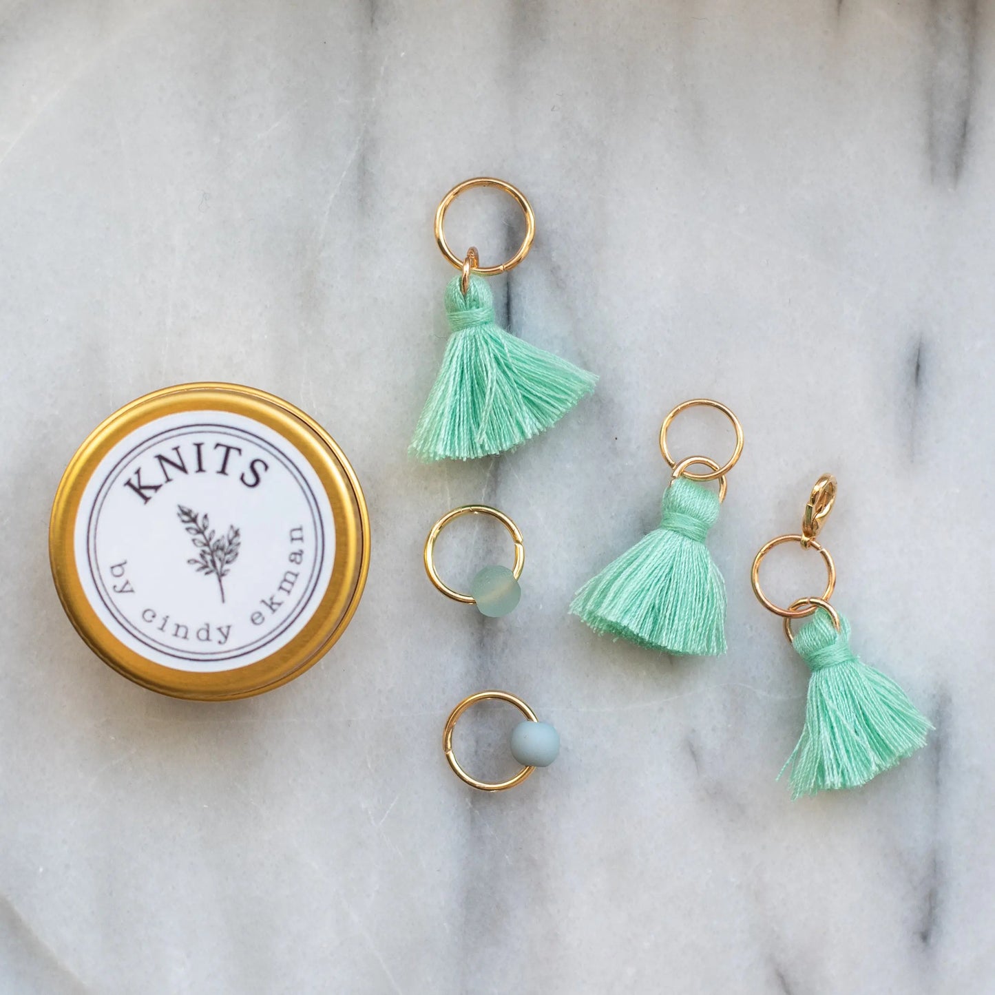 Tassels set - Green KNITS by cindy ekman