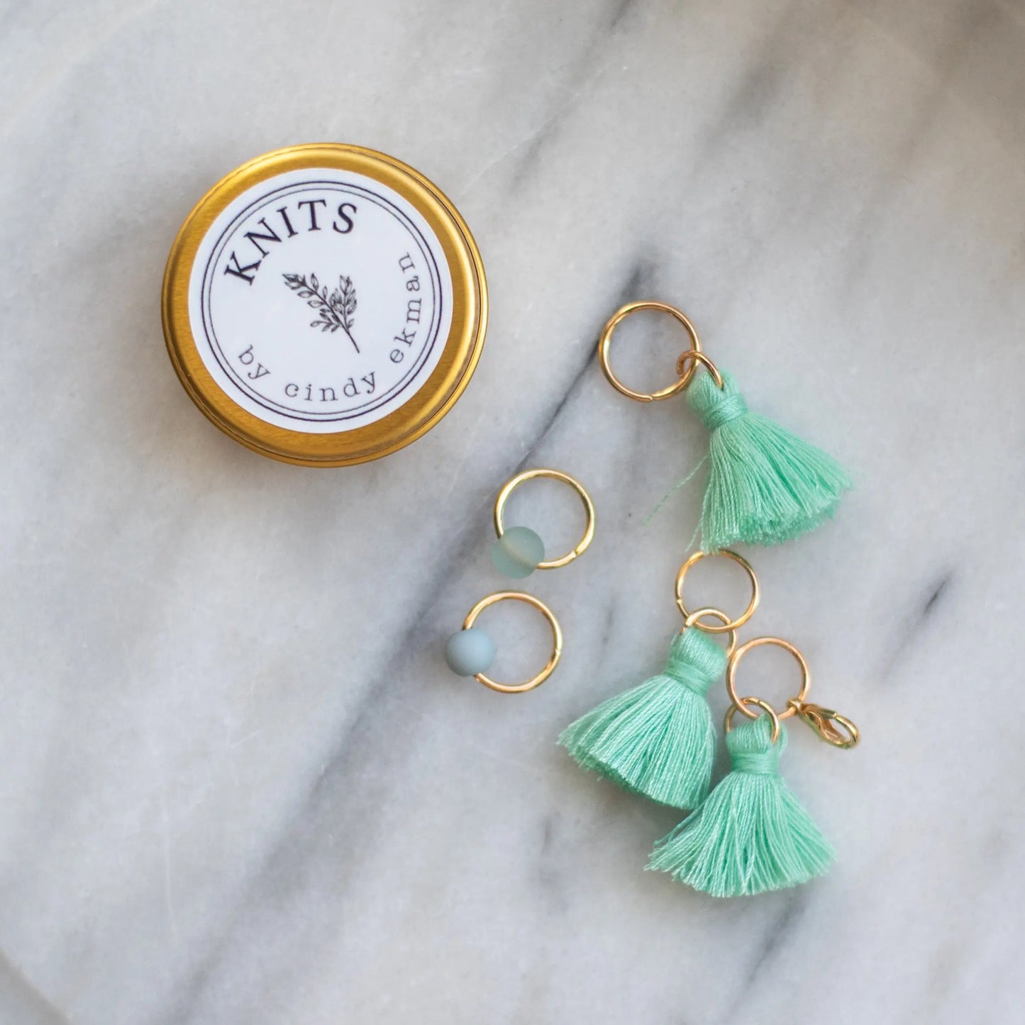 Tassels set - Green KNITS by cindy ekman