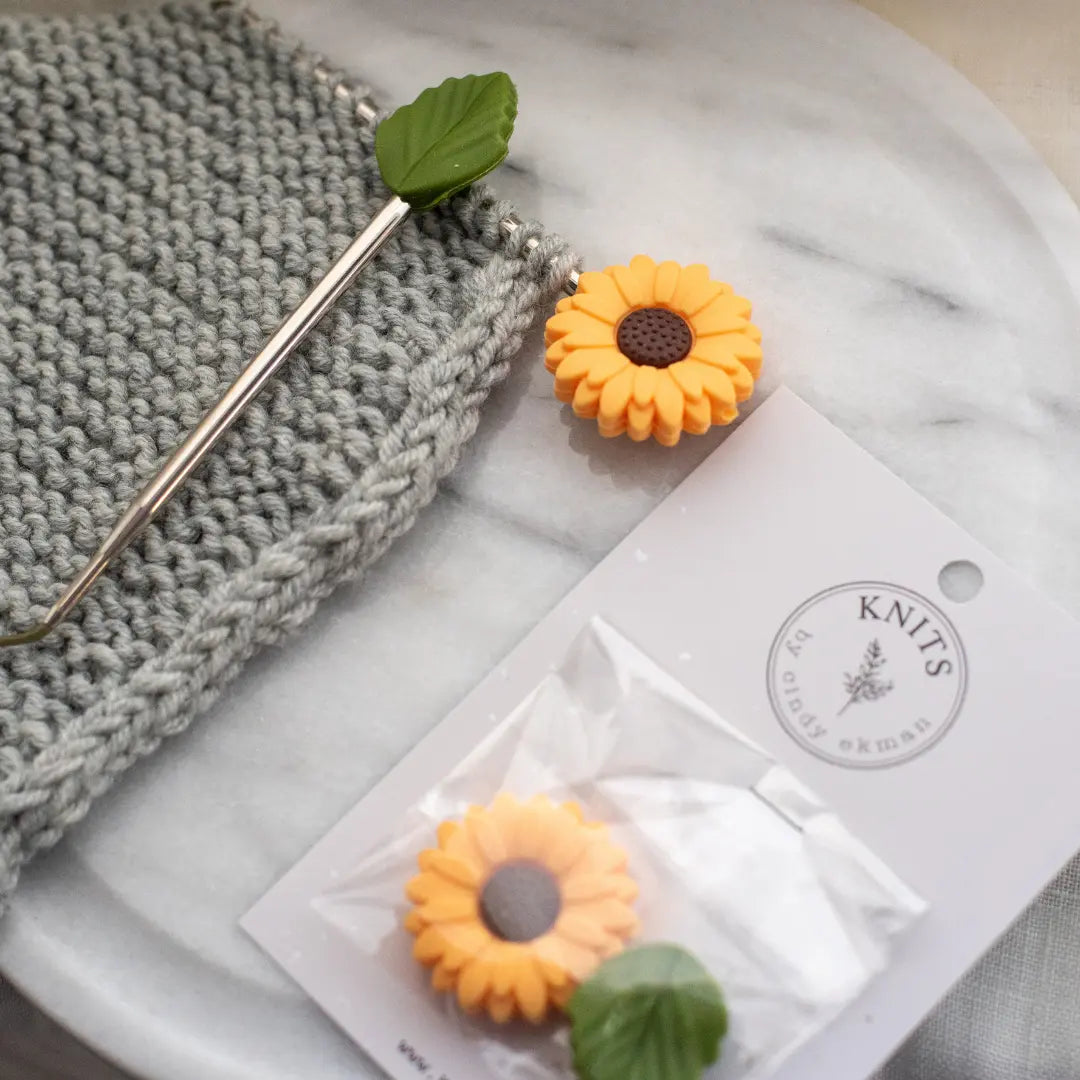 Needle stopper - Sunflower set KNITS by cindy ekman