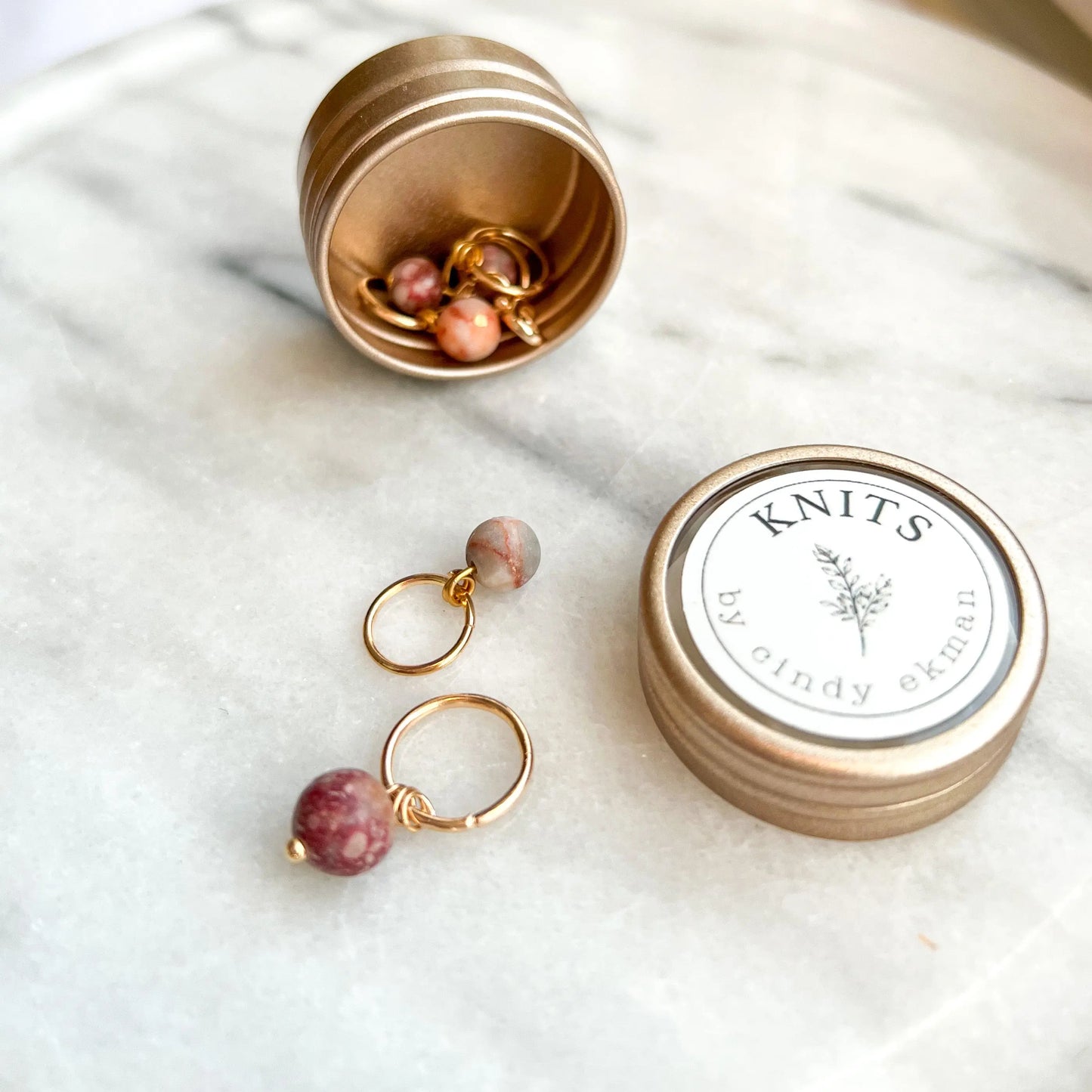 Pearls set - dusty pink KNITS by cindy ekman