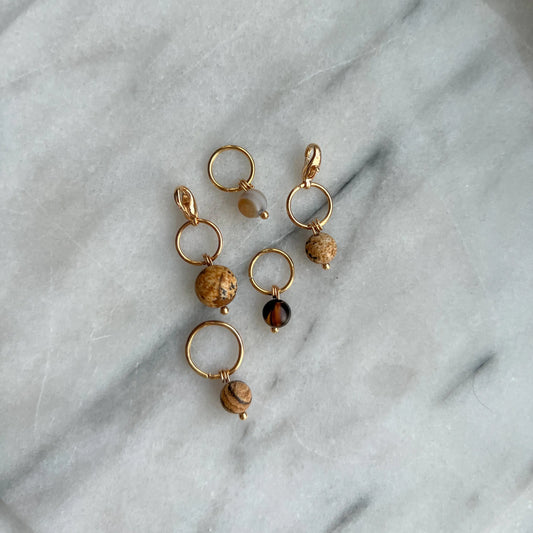 Pearls set - brown KNITS by cindy ekman