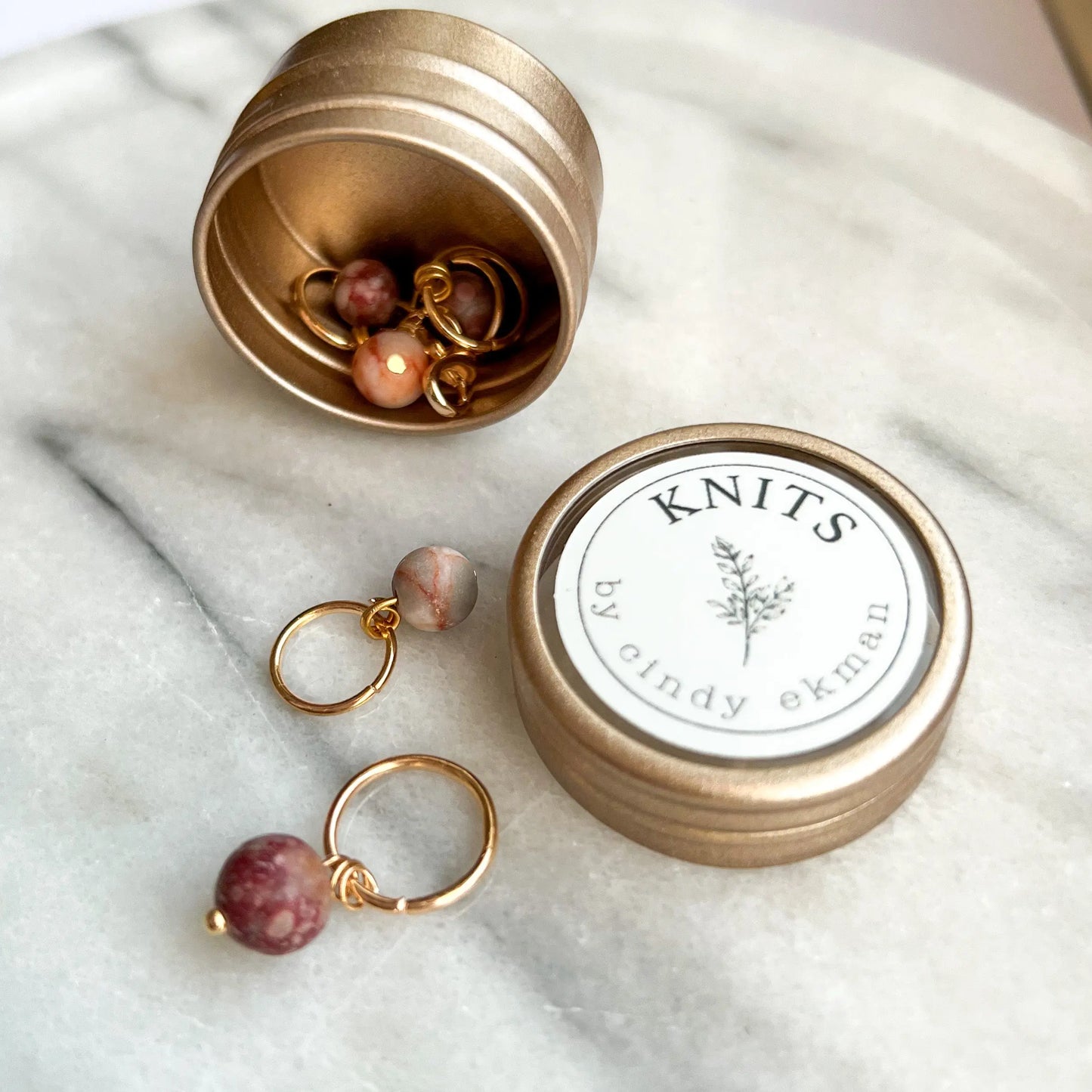 Pearls set - dusty pink KNITS by cindy ekman