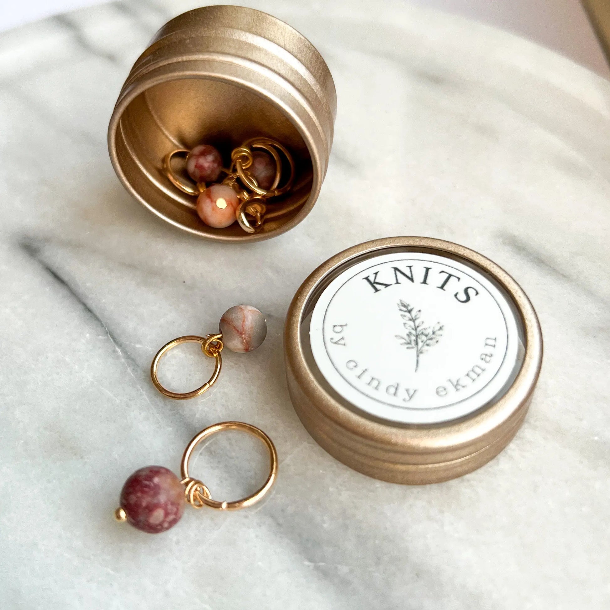 Pearls set - dusty pink KNITS by cindy ekman