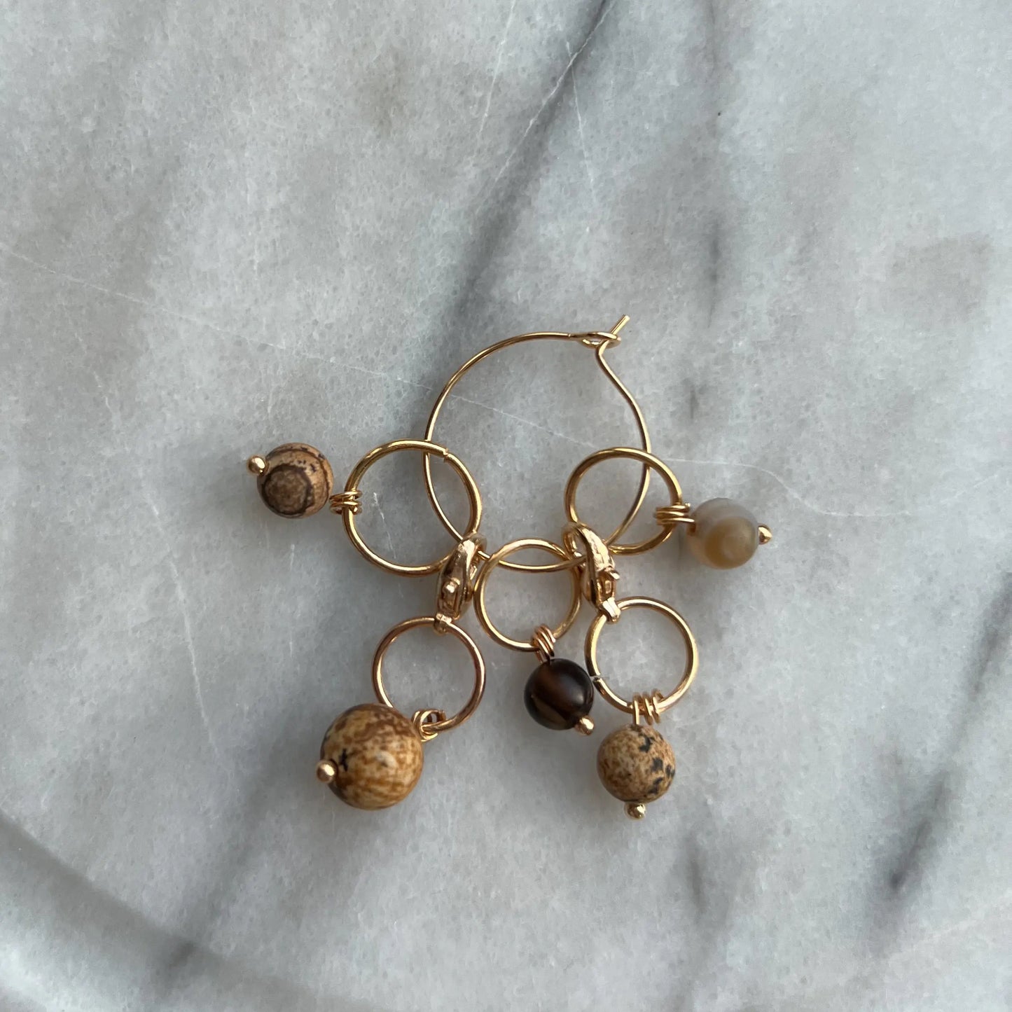Pearls set - brown KNITS by cindy ekman