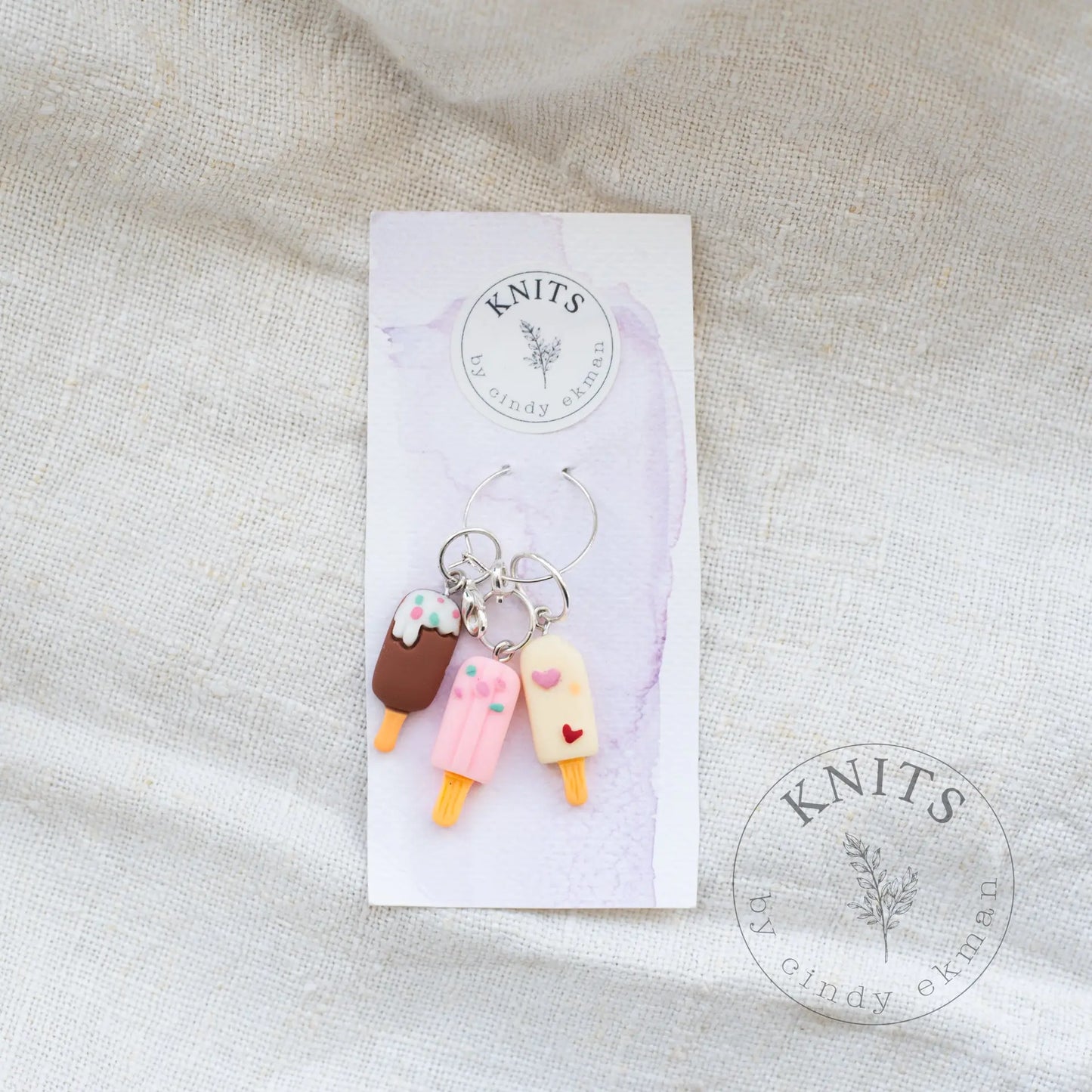 Icecream - stitchmarkers KNITS by cindy ekman