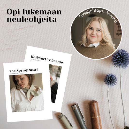 Kurssi: Opi lukemaan neuleohjeet