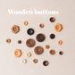 Wooden buttons