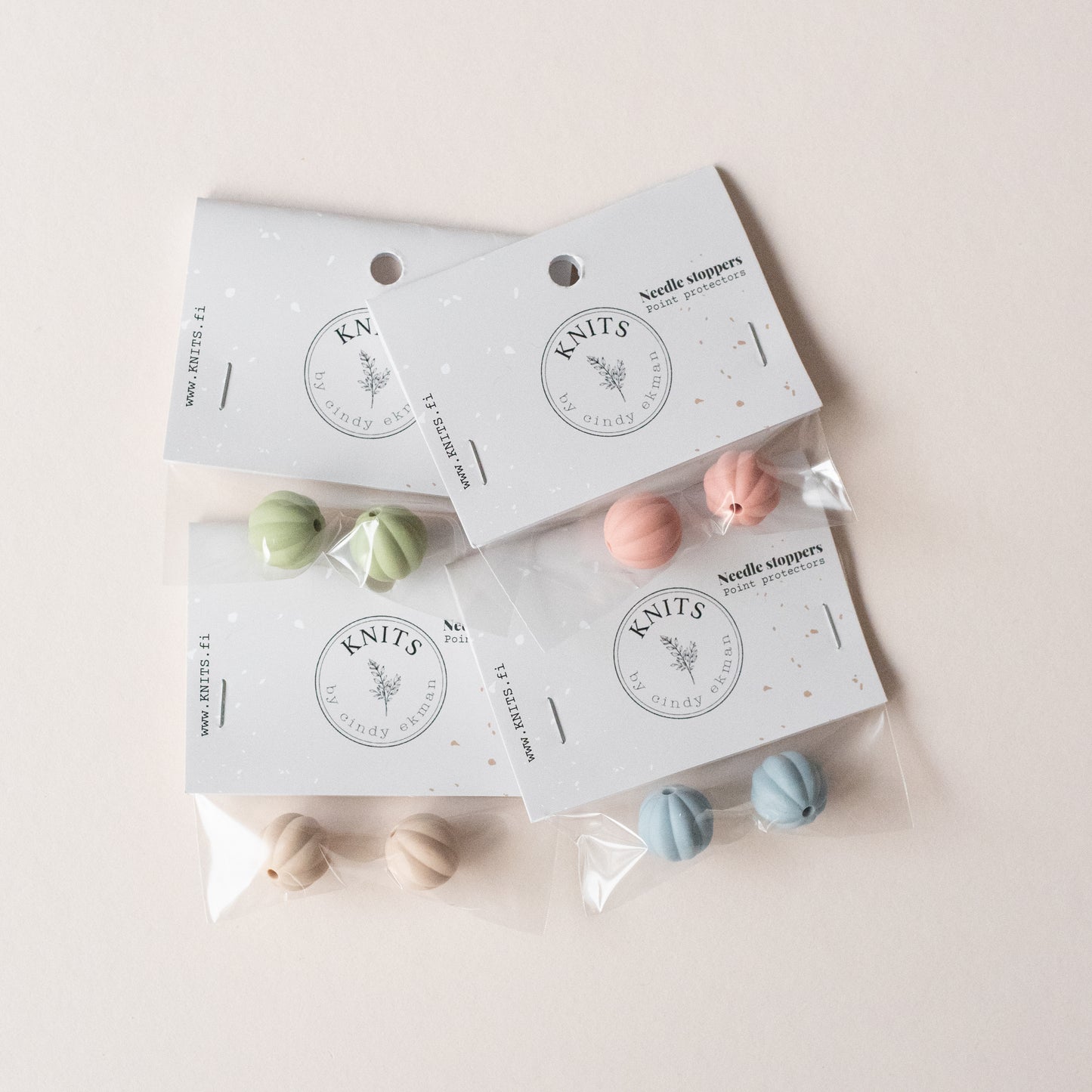 Needle stoppers - bell KNITS by cindy ekman