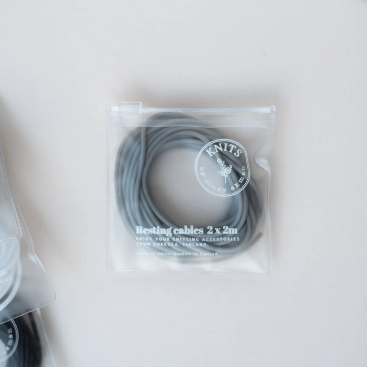Resting cables in ziplock bags