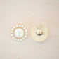 Pearl flower button