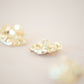 Gold asymetric metal button