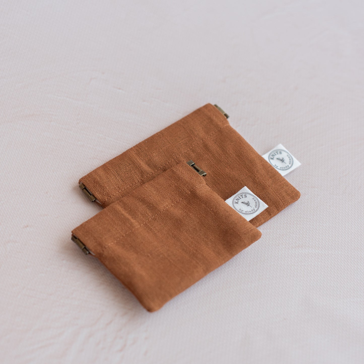 The KNITS push pouch storage bag for knitters