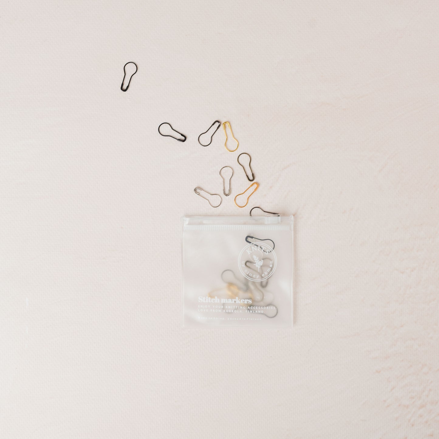 Lightbulb markers in Zip bag