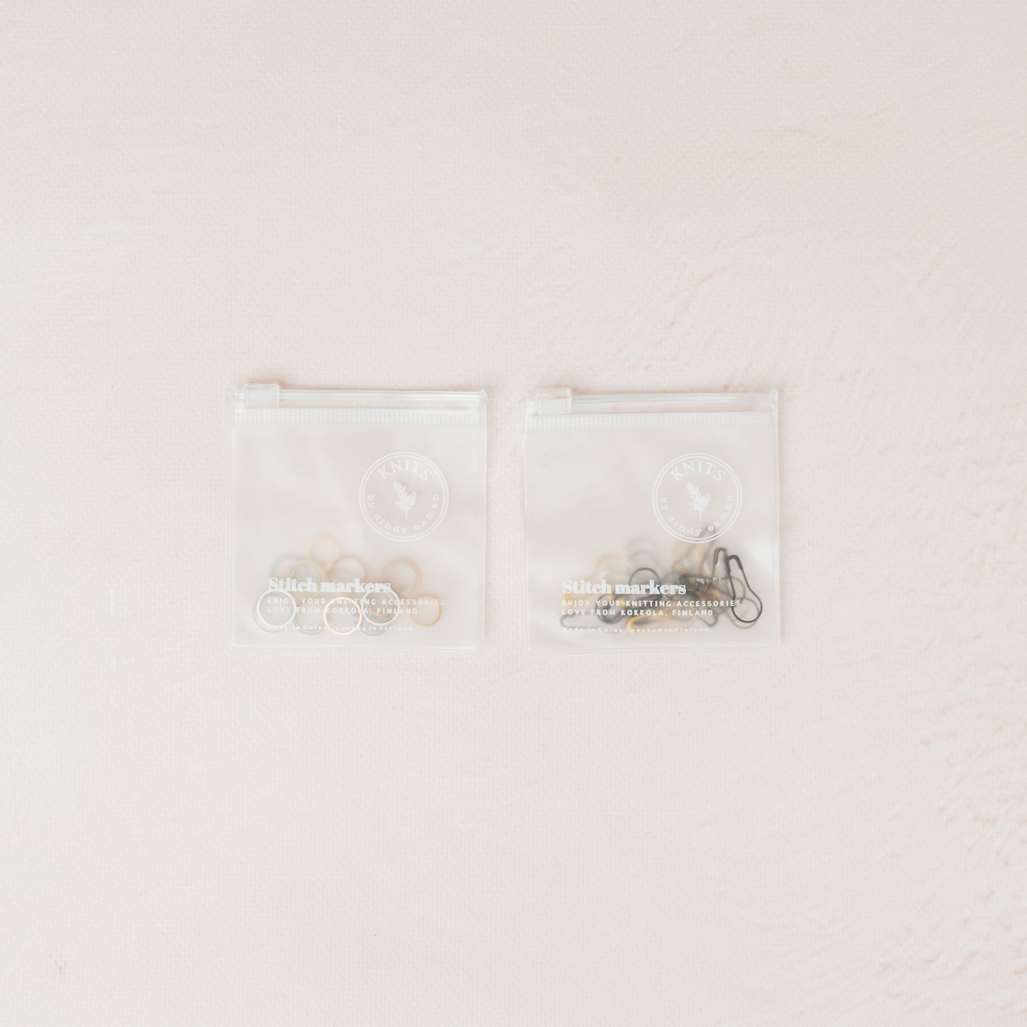 Lightbulb markers in Zip bag