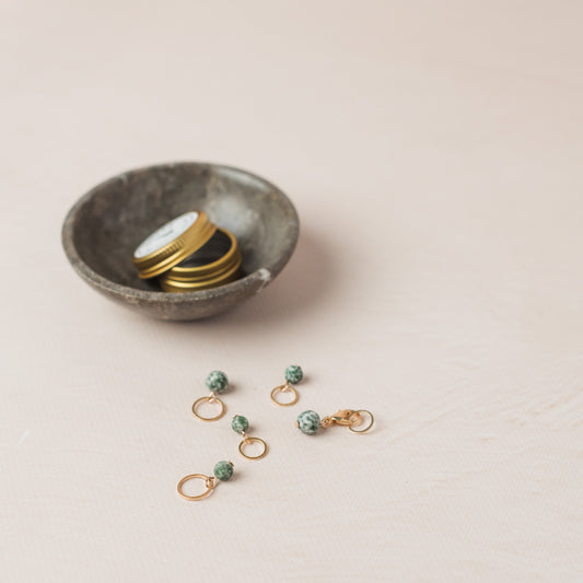 Pearls set - matt grönt